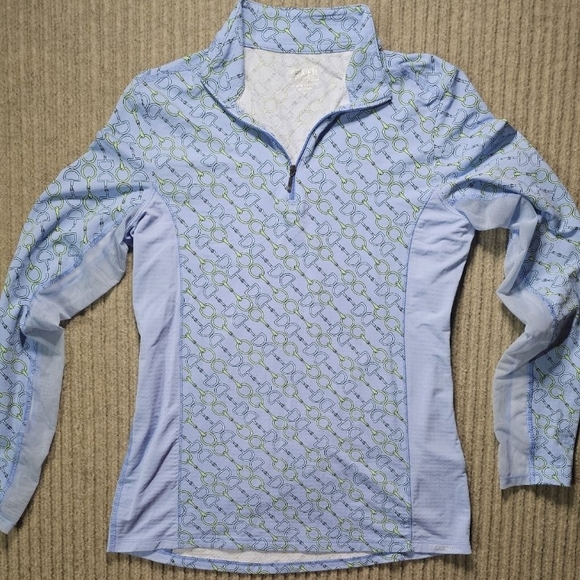 Dover Saddlery Tops - Dover Saddlery Riding Sport size M 1/4 zip pullover top equestrian Horsebit.